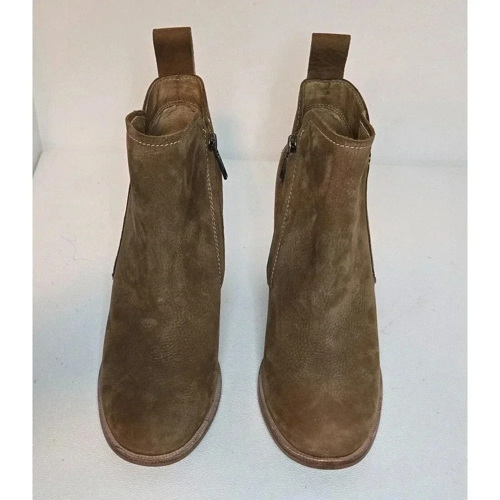 UGG Australia Womens Pixley Tan Ankle Boots Bootie Stacked Size 10 1095057